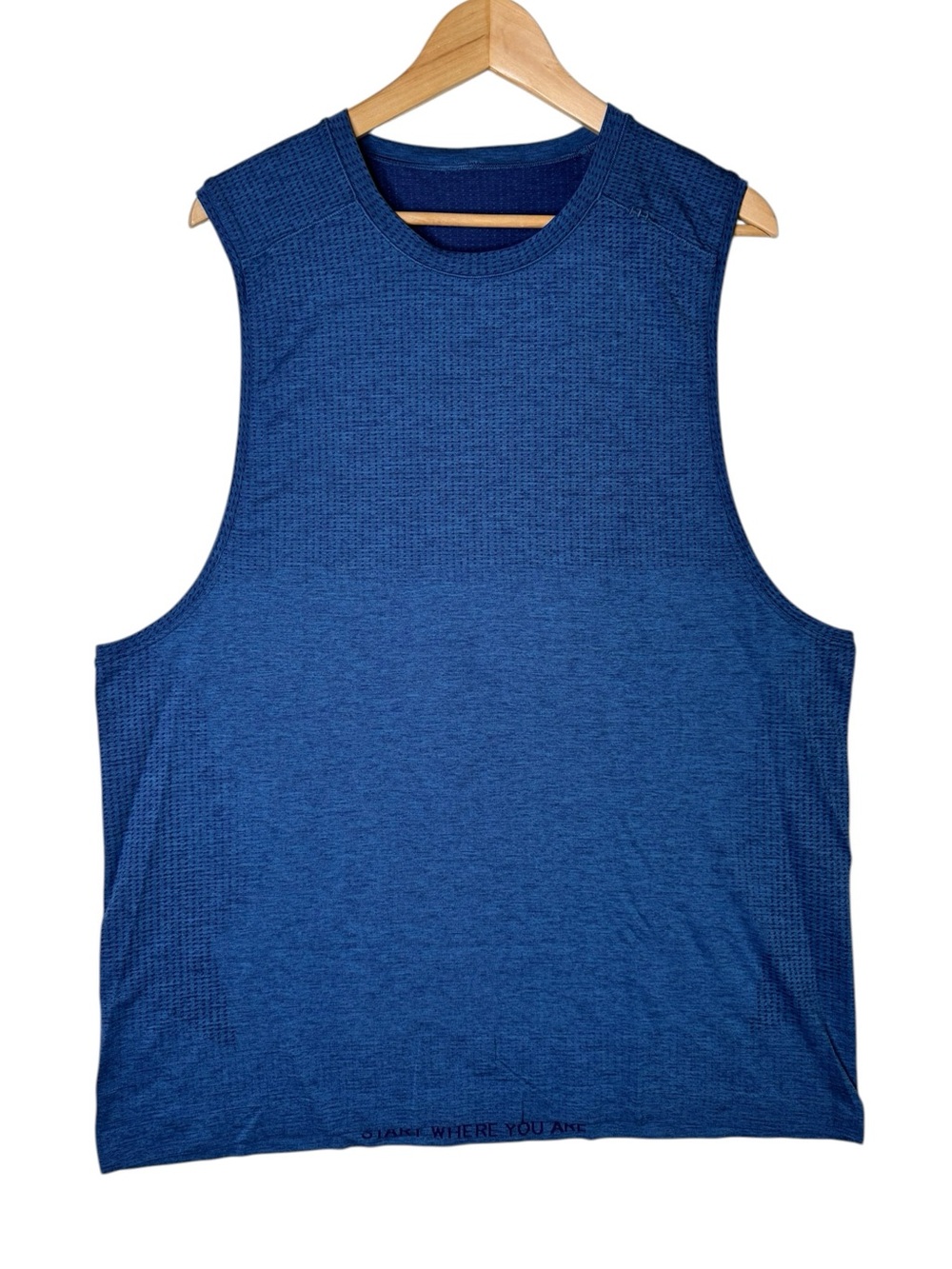 Lululemon Metal Vent Tech Sleeveless Shirt 2.0 Blue Men's Size XL